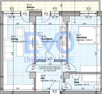 Apartament cu 2 camere de vanzare, 63,22 mp, decomandat, zona Galata - foto 2