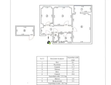 Apartament 2 camere decomandat, renovat, strada Toamnei, Centrul Civic - foto 15
