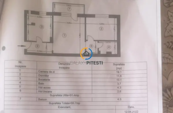 Apartament 2 camere Pitești - poza 1