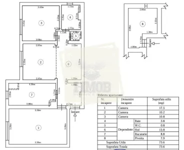 Apartament 3 camere cu pivnita zona Terezian - foto 4