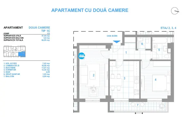 Apartament 2 camere Iași - poza 11