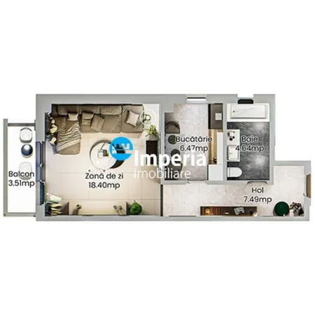 Apartament 1 camera Iași - poza 6