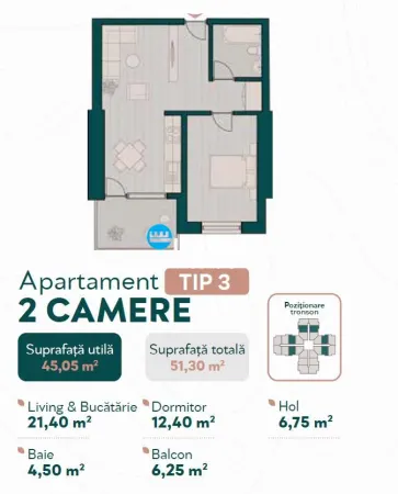 Apartament 2 camere Iași - poza 3