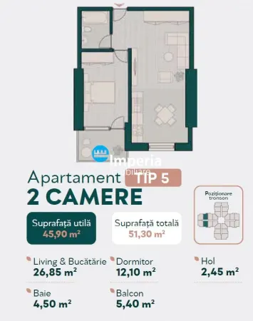 Apartament 2 camere Iași - poza 5