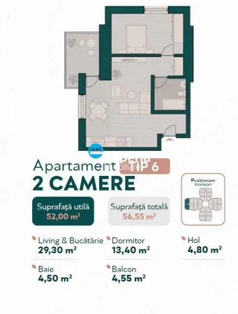 Apartament 2 camere Iași - poza 3
