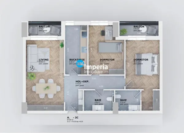 Apartament 3 camere Iași - poza 11