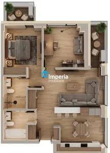 Ap 3 cam,doua bai,complex rezidential,zona Tatarasi 2 Baieti - foto 7