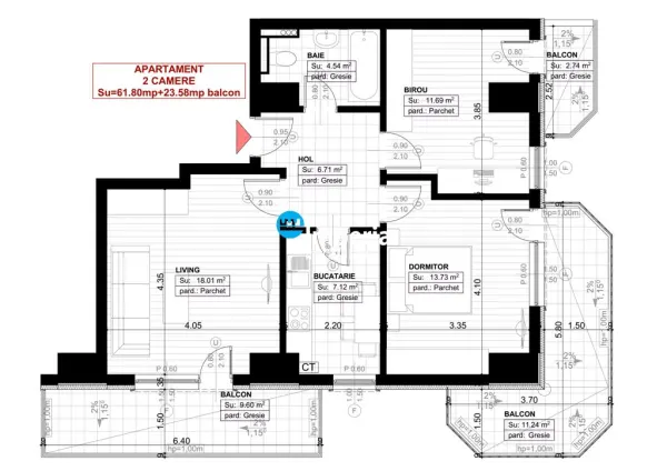 Apartament 3 camere Iași - poza 9