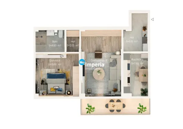 Apartament 2 camere Valea Lupului - poza 2