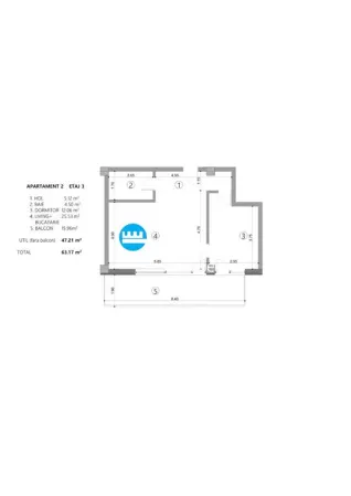 Apartament 2 camere Iași - poza 11