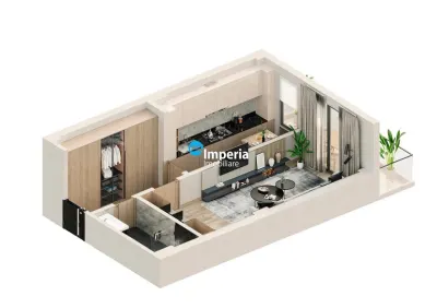 Apartament Nou cu o camera(Cartier Iriss) - foto 3
