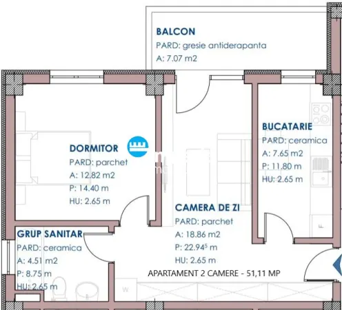 Apartament 2 camere Rediu - poza 3