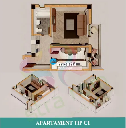 Apartament 1 camera Hlincea - poza 2
