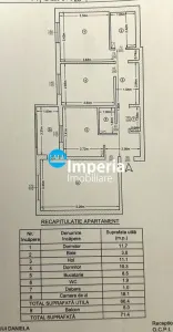 Canta, Aparatament cu 3 camere, 72mp, 2 bai, liber - foto 5