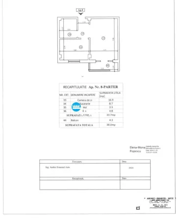 Apartament 1 camera Vișan - poza 8