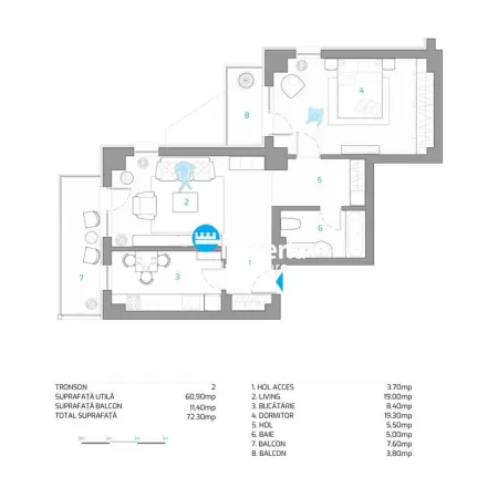 Apartament 2 camere Iași - poza 11