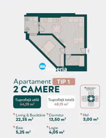 Apartament 2 camere Iași - poza 3