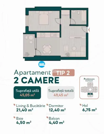 Apartament 2 camere Iași - poza 4