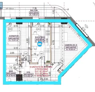 Apartament 2 camere decomandat | Moara de Vant – Brizo | 63,6 mp | - foto 8