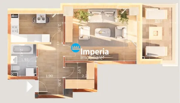 Apartament 1 camera Iași - poza 8