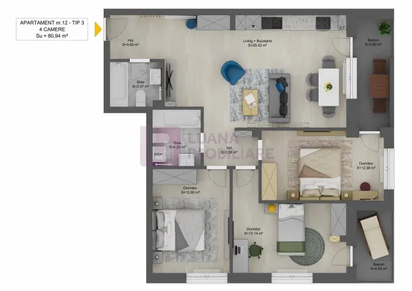 Apartament 4 camere Șelimbăr - poza 3