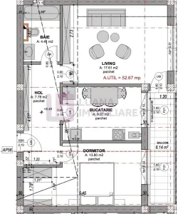 Apartament 2 camere | Doamna Stanca | balcon | incalzire pardoseala | 2 - foto 5