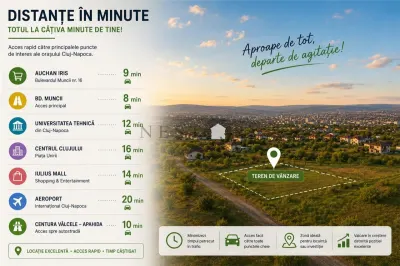 Teren intravilan 2.000 mp | 2 CF-uri | PUZ | Str. Mark Twain, Cluj-Napoca - foto 11