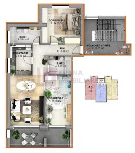 Apartament 3 camere PREMIUM | 2 bai | la alb (Ra) - foto 6