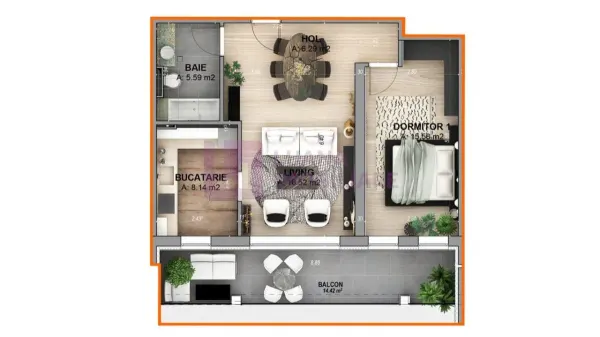 Apartament 2 camere Cristian - poza 6