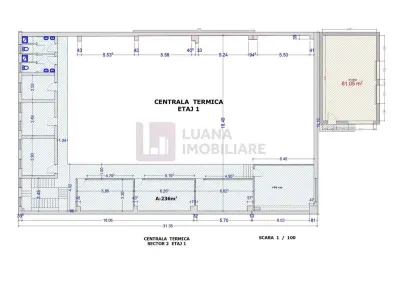 Spatiu industrial in Sibiu | 1000 mp | Central | cu birouri, apartament | h 15 m - foto 5