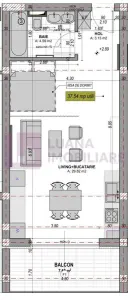 Garsoniera PREMIUM | incalzire pardoseala | la alb(Mi) - foto 8