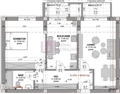 Apartament 2 camere | Doamna Stanca | 2 balcoane | incalzire pardoseala | 2 - foto 5