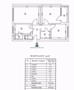 Apartament 3 camere Decomandat Moldovita - foto 9