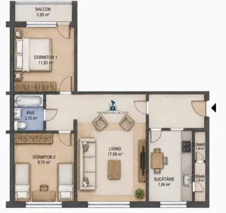 Apartament 3 Camere Semidecomandat Berceni - foto 5