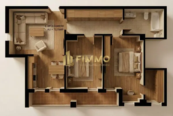 Apartament 3 camere Suceava - poza 1