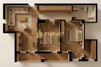 Apartament 3 cam | 82mp | Bloc Nou | Burdujeni | ID:1925 - Suceava