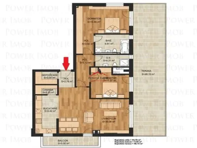 PENTHOUSE 3 CAMERE, TERASA 48 MP, TRACTORUL, ZONA CORESI MALL - foto 2