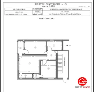 Apartament cu doua camere, mobilat si utilat, loc de parcare inclus , Cristesti, zona Materom - foto 15