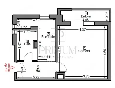 Apartament 1 camera-Sagului-Centrala-Ac - foto 6