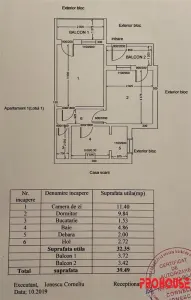Apartament pretabil birouri - 40 mp - Aleea Parcului - foto 9