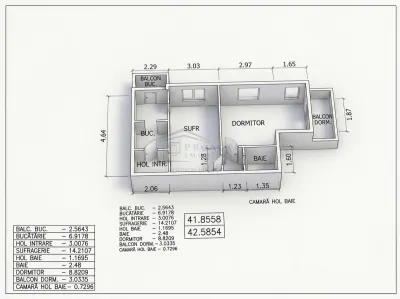 Apartament 2 camere | Marasesti | 43 mp | 2c-7866 - foto 14