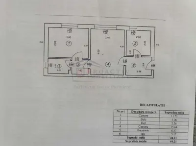 Apartament 2 camere | Marasesti | 44.21 mp | 2c-7834 - foto 5