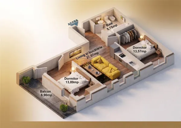 Apartament 3 camere Suceava - poza 1