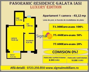 Proiect nou, apartamente 1,2,3 camereBloc 1 - foto 2