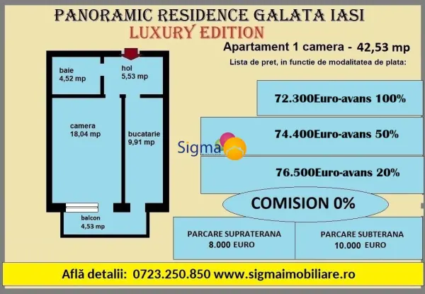 Apartament 1 camera Iași - poza 21