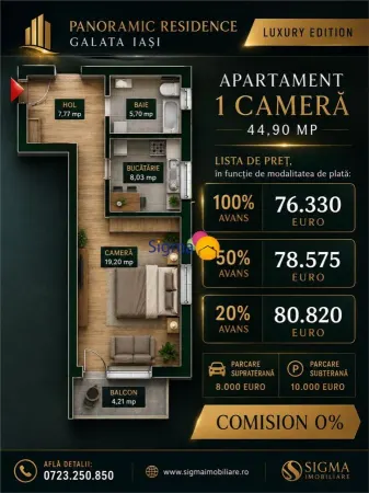 Apartament 1 camera Iași - poza 1