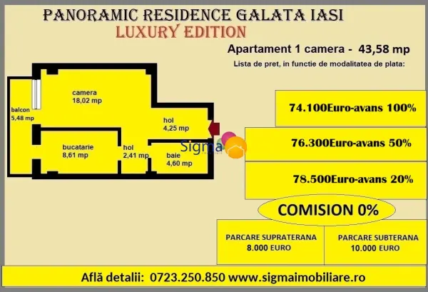 Apartament 1 camera Iași - poza 18