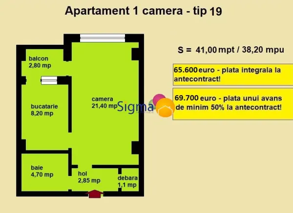 Apartament 1 camera Iași - poza 3