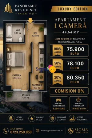 Apartament 1 camera Iași - poza 1
