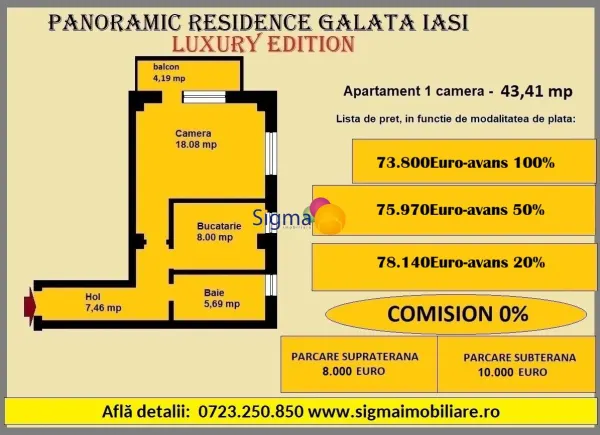 Apartament 1 camera Iași - poza 16